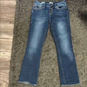 Vigoss Women's Boot Cut Jeans in Deep Blue